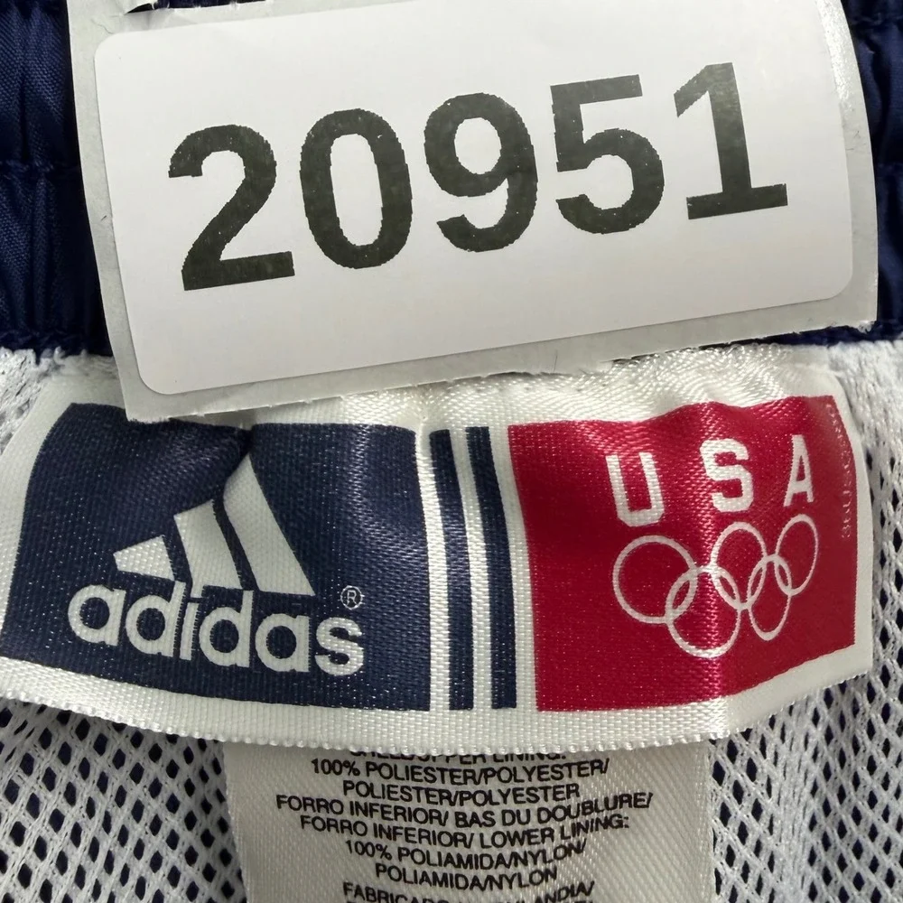 Vintage Adidas Track Pants Mens XL 31X32 Blue USA 2000 Olympic ClimaShell New